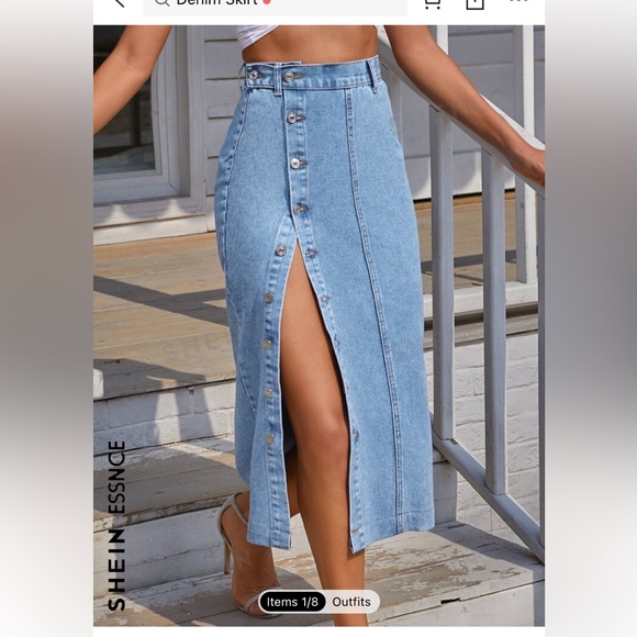 SHEIN denim skirt - Picture 2 of 2